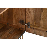 Sideboard Home ESPRIT Black Golden Metal Mango wood 81 x 45 x 75 cm-3