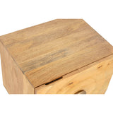 Nightstand Home ESPRIT Golden Natural 50 x 40 x 50 cm-6