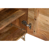 Nightstand Home ESPRIT Golden Natural 50 x 40 x 50 cm-3