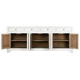 Sideboard Home ESPRIT White Elm wood 220 x 42 x 85 cm-8