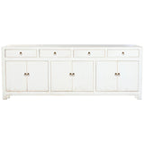 Sideboard Home ESPRIT White Elm wood 220 x 42 x 85 cm-1