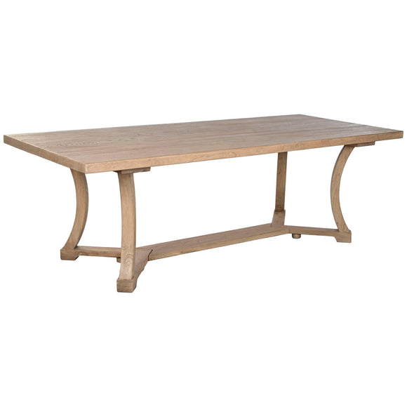 Dining Table Home ESPRIT Natural Elm wood 240 x 100 x 76 cm-0