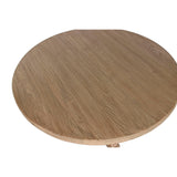 Dining Table Home ESPRIT Natural Elm wood 120 x 120 x 76 cm-5