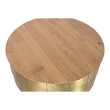 Centre Table Home ESPRIT Golden 90 x 90 x 45 cm-5