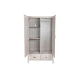 Cupboard Home ESPRIT Light grey Metal MDF Wood-4