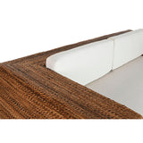 Garden sofa Home ESPRIT White Natural 192 x 92 x 65 cm-5