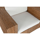 Garden sofa Home ESPRIT White Natural 117 x 92 x 65 cm-5