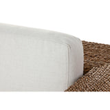 Garden sofa Home ESPRIT White Natural 117 x 92 x 65 cm-4
