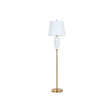 Floor Lamp Home ESPRIT White Golden 220 V 43 x 43 x 170 cm-1