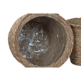 Planter Home ESPRIT Brown Fibre Urban 70 x 70 x 58 cm (7 Units)-2