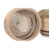 Planter Home ESPRIT Brown Fibre Arab 60 x 60 x 52 cm (4 Units)-2