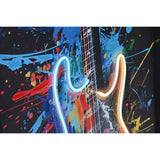 Painting Home ESPRIT Black Guitar Loft 63 x 3,7 x 93 cm (2 Units)-2