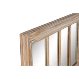 Wall mirror Home ESPRIT Natural Window Stripped 68 x 4 x 128 cm-3