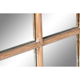 Wall mirror Home ESPRIT Natural Window Stripped 68 x 4 x 128 cm-2