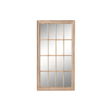 Wall mirror Home ESPRIT Natural Window Stripped 68 x 4 x 128 cm-0