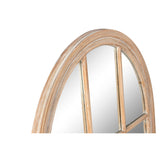 Wall mirror Home ESPRIT Natural Window Stripped 80 x 4 x 140 cm-3