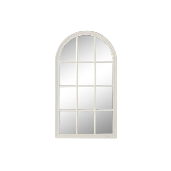 Wall mirror Home ESPRIT White Window 80 x 4 x 140 cm-0