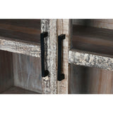 Display Stand Home ESPRIT White Brown Recycled Wood 100 x 40 x 180 cm-4