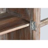 Display Stand Home ESPRIT White Brown Recycled Wood 100 x 40 x 180 cm-3