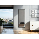 Dressing Mirror Home ESPRIT Black Aluminium 50 x 2 x 150 cm-3