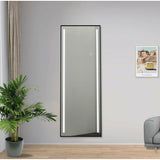 Dressing Mirror Home ESPRIT Black Aluminium 60 x 0,5 x 165 cm-4