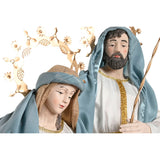 Christmas nativity set Home ESPRIT Blue White 48 x 28 x 90 cm-3