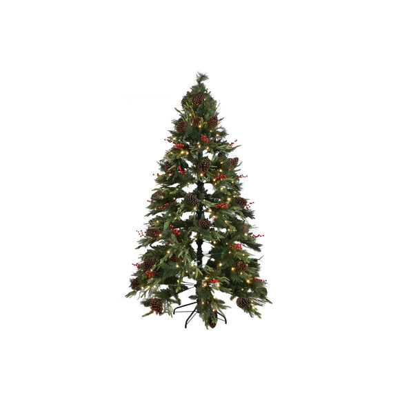 Christmas Tree Home ESPRIT Red Green PVC 120 x 120 x 210 cm-0