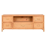 TV furniture Home ESPRIT Light brown 120 x 30 x 45 cm-1