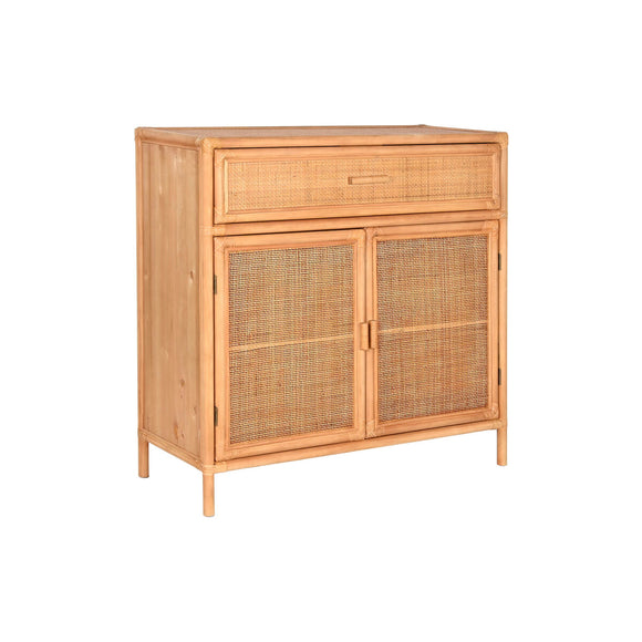 Sideboard Home ESPRIT Light brown Rattan Fir 100 x 40 x 100 cm-0