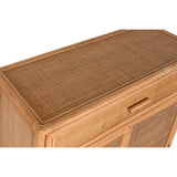 Sideboard Home ESPRIT Light brown Rattan Fir 100 x 40 x 100 cm-3