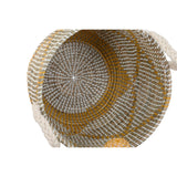 Basket set Home ESPRIT Yellow Coral Seagrass (2 Pieces)-1