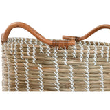 Basket set Home ESPRIT White Natural Seagrass (3 Pieces)-3