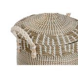 Basket set Home ESPRIT White Natural Seagrass (5 Pieces)-3