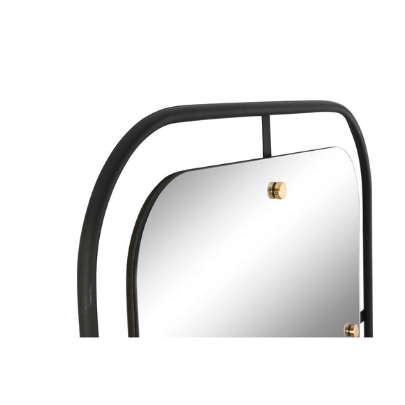 Wall mirror Home ESPRIT Black Golden Modern-0