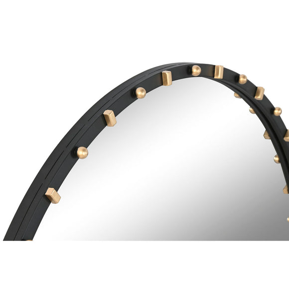 Wall mirror Home ESPRIT Black Golden Modern 90 x 3,5 x 90 cm-0