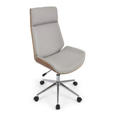 Office Chair Home ESPRIT Brown Grey Silver-1