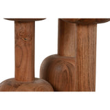 Dining Table Home ESPRIT Black Natural Marble Acacia 106 x 106 x 76 cm-1