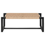 Bench Home ESPRIT Black Synthetic fibre Fibre Teak 120 x 40 x 45 cm-4