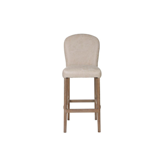 Stool Home ESPRIT White Leather-0