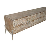 TV furniture Home ESPRIT White 180 x 40 x 50 cm-2