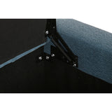 Bench Home ESPRIT Blue Polyester Wood 120 X 50 X 42 CM-4