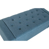 Bench Home ESPRIT Blue Polyester Wood 120 X 50 X 42 CM-3