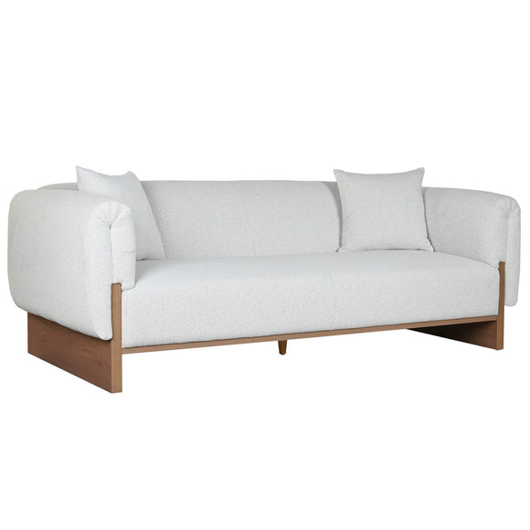 Sofa Home ESPRIT Brown Grey Scandi 220 x 95 x 77 cm-0