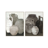 Painting Home ESPRIT Black Grey Oriental Vase 90 x 4 x 120 cm (2 Units)-0