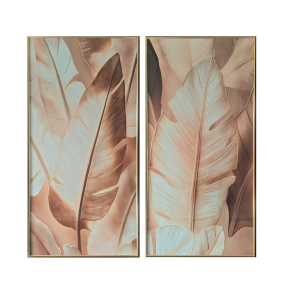 Painting Home ESPRIT Aluminium MDF Wood 80 x 3,5 x 160 cm-0