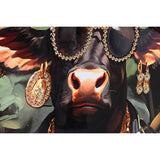 Canvas Home ESPRIT Cow Modern Bull Lacquered 62 x 4 x 122 cm (3 Units)-1