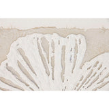 Canvas Home ESPRIT White Beige Leaf of a plant Cottage 62,5 X 3,5 X 62,5 CM (2 Units)-3