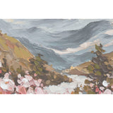 Canvas Home ESPRIT White Pink Moutain 80 x 3,5 x 80 cm (2 Units)-3