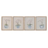 Painting Home ESPRIT Blue White Oriental 35 x 2,5 x 45 cm (4 Units)-0