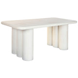 Dining Table Home ESPRIT White Resin MDF Wood 180 x 90 x 76 cm-0